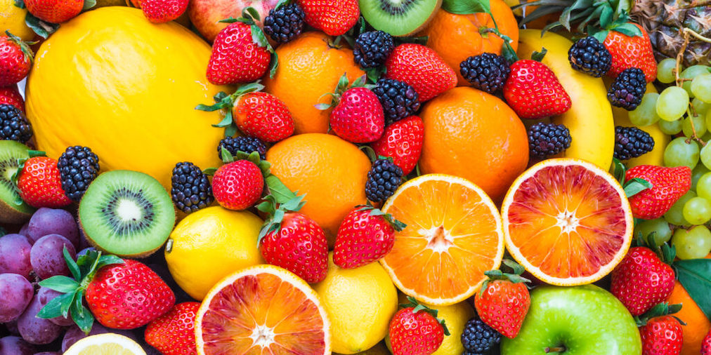 A variety of fresh fruit